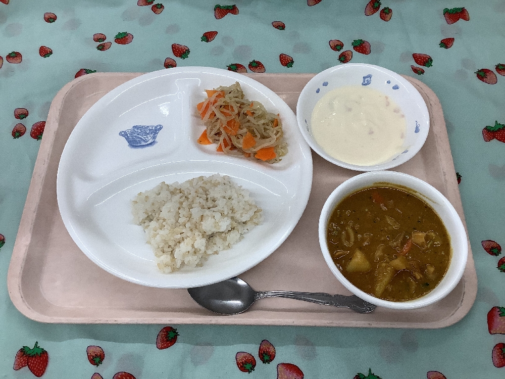 本日の給食です。